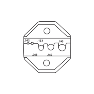 MORDAZA P/CRIMPEAR PROSKIT FIBRAOPTICA CP-336DF1