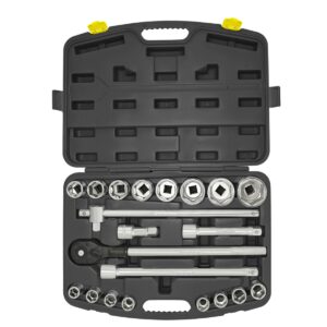 Juego De Bocallaves 21 Piezas Métricas Encastre 3/4″