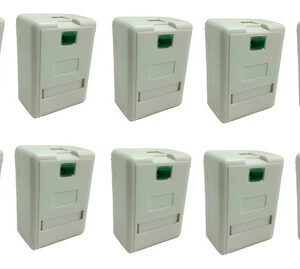 Caja Roseta Rj45 Simple 1 Boca Ficha Plug Cat 5 Y Cat 6 X10