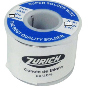 Estaño Soldar Electronica Zurich 0.8mm Rollo 100g 60/40